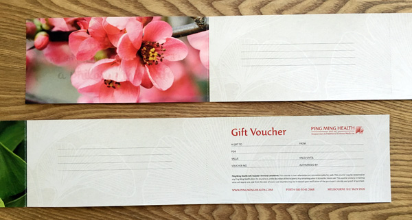 Ping Ming Health Gift Voucher